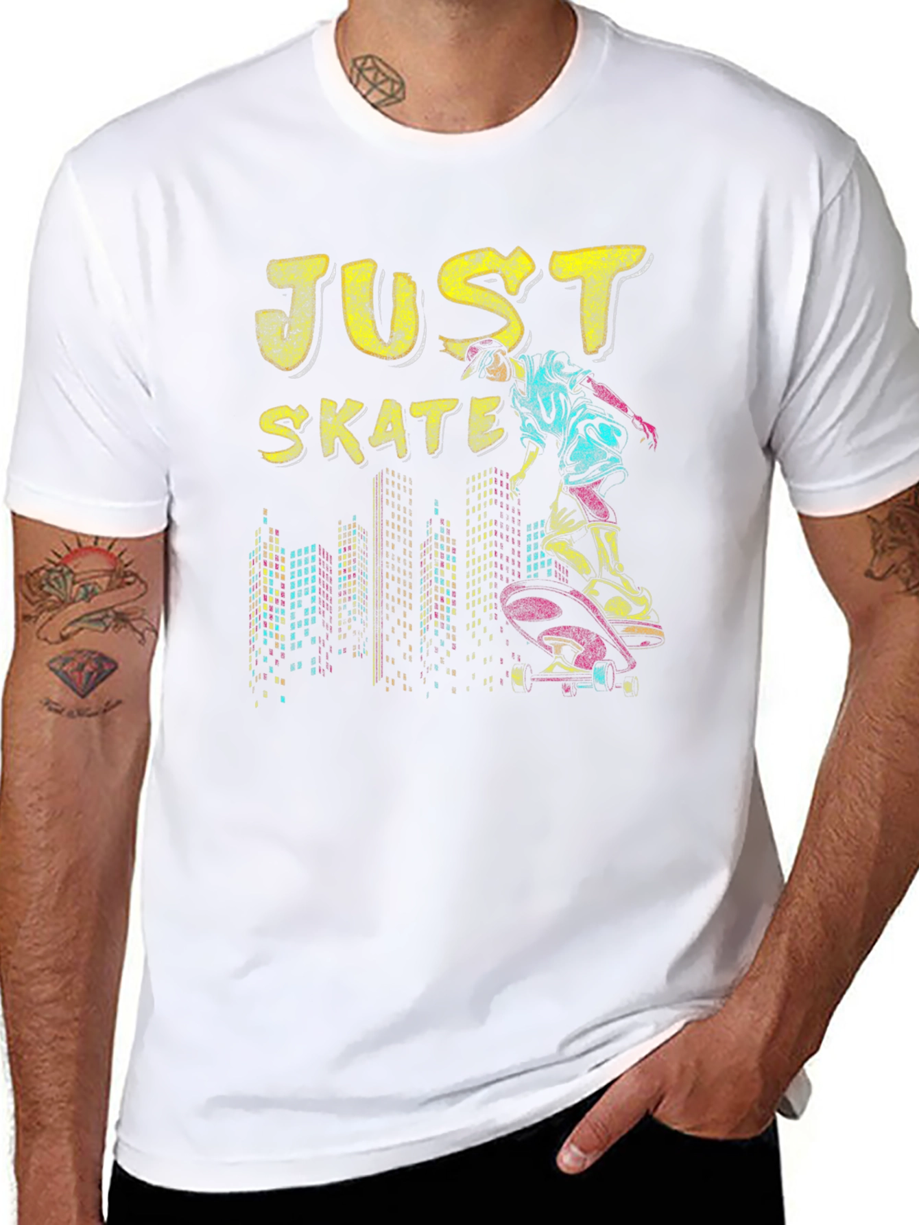 Just Skate T-Shirt - Urban Skater Design