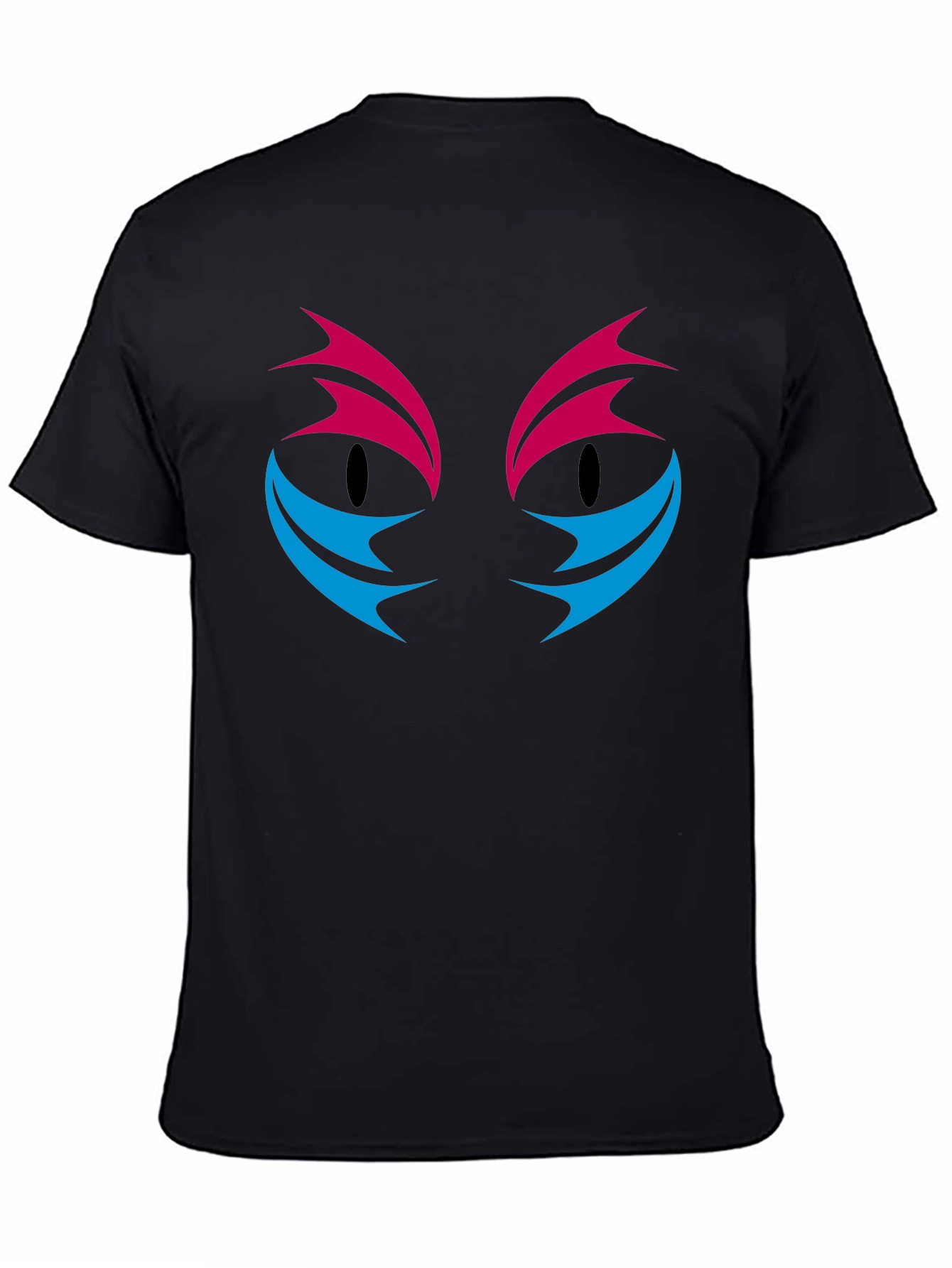 Abstract Cat Eyes Graphic Print T-Shirt
