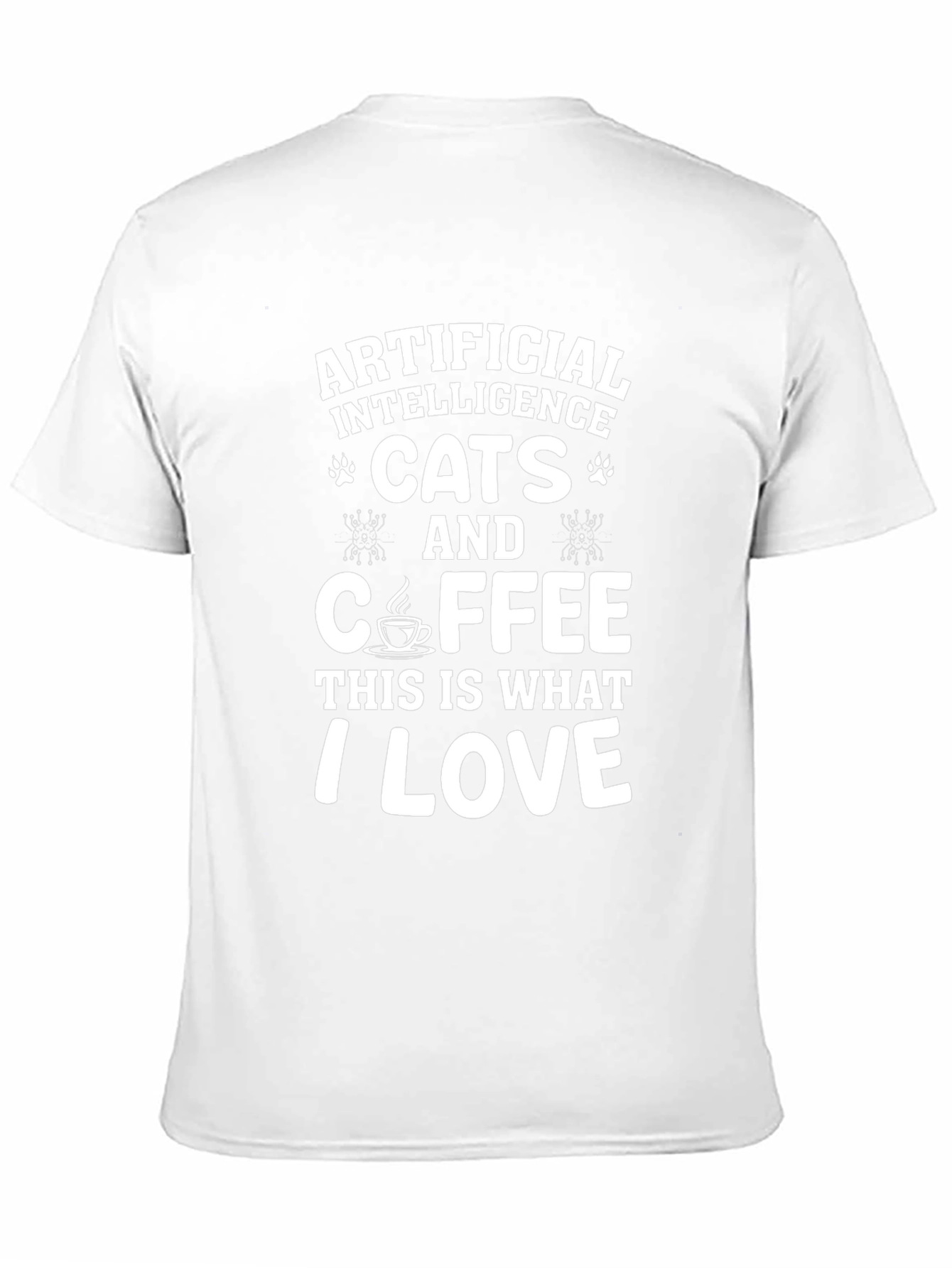 Artificial Intelligence Cats Coffee T-Shirt