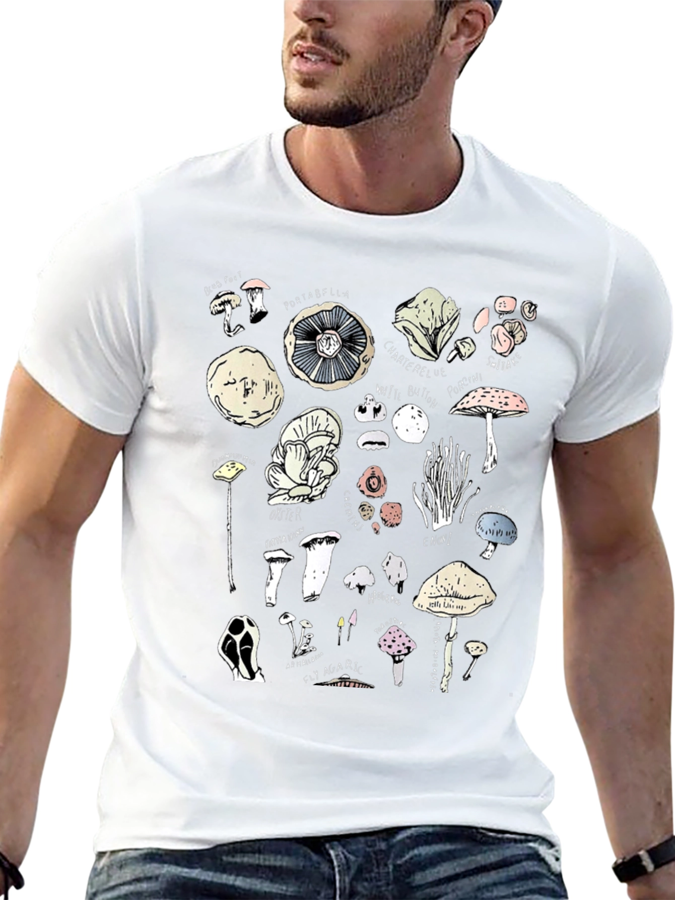 Mushroom Variety Graphic T-Shirt - Unisex