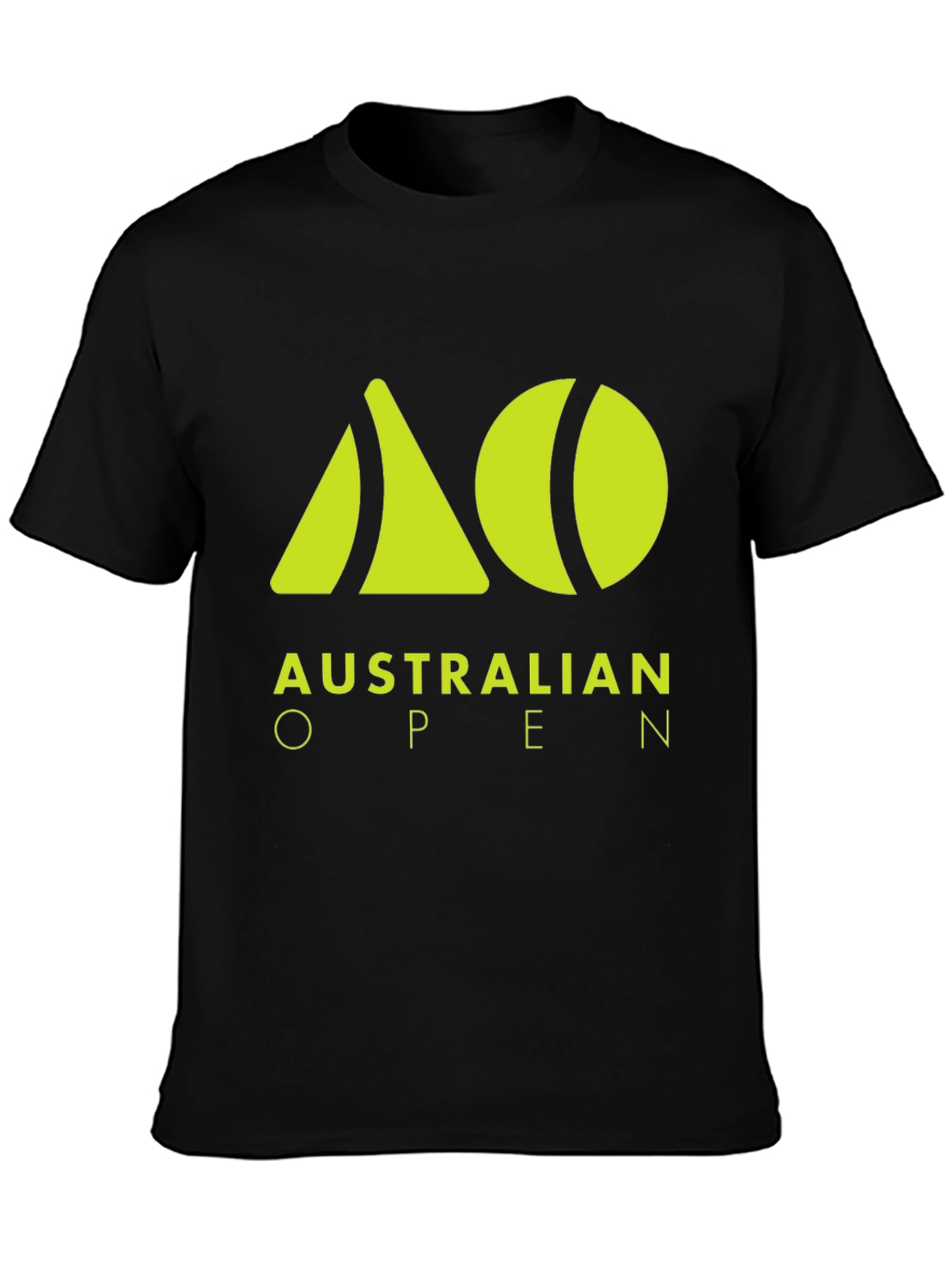Australian Open Black T-Shirt - Tennis Fan Apparel