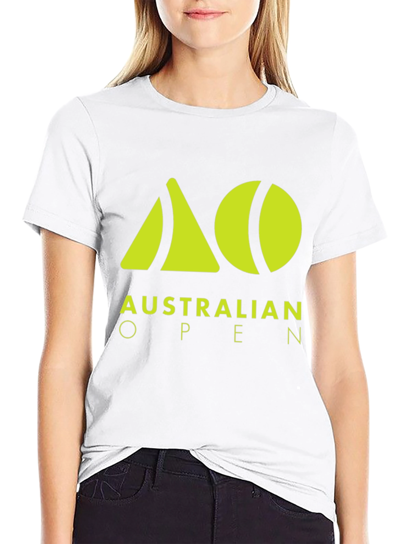 Australian Open Black T-Shirt - Tennis Fan Apparel