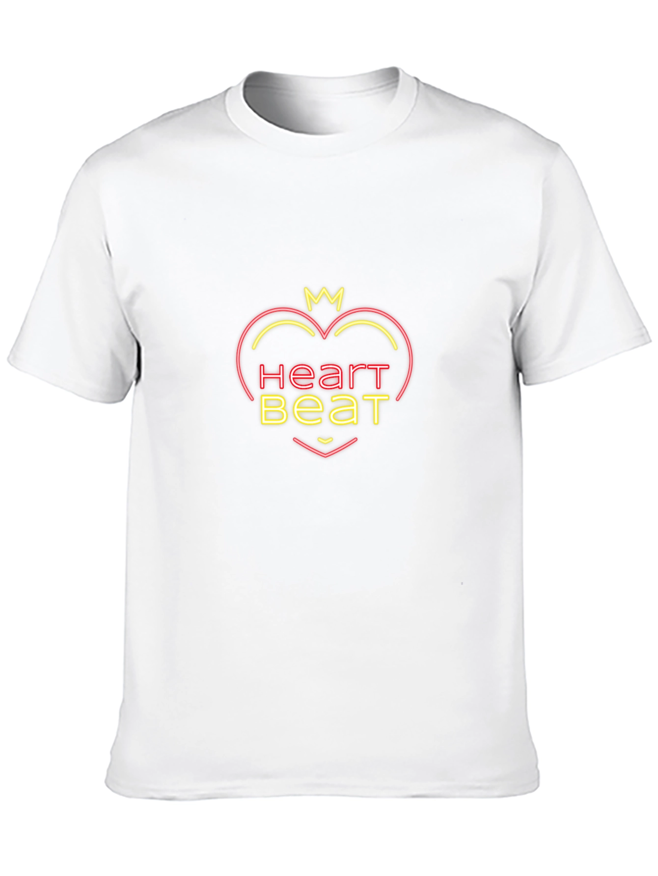 Heartbeat Graphic Tee - Trendy Black T-Shirt
