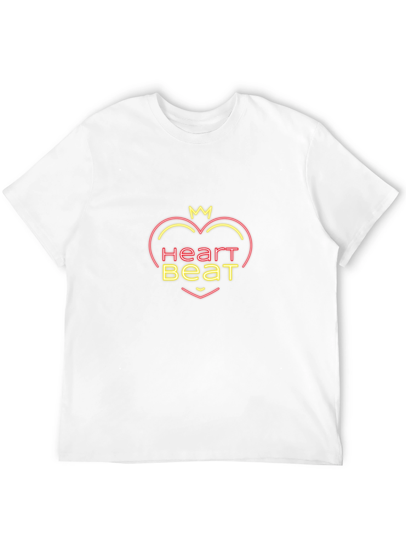 Heartbeat Graphic Tee - Trendy Black T-Shirt