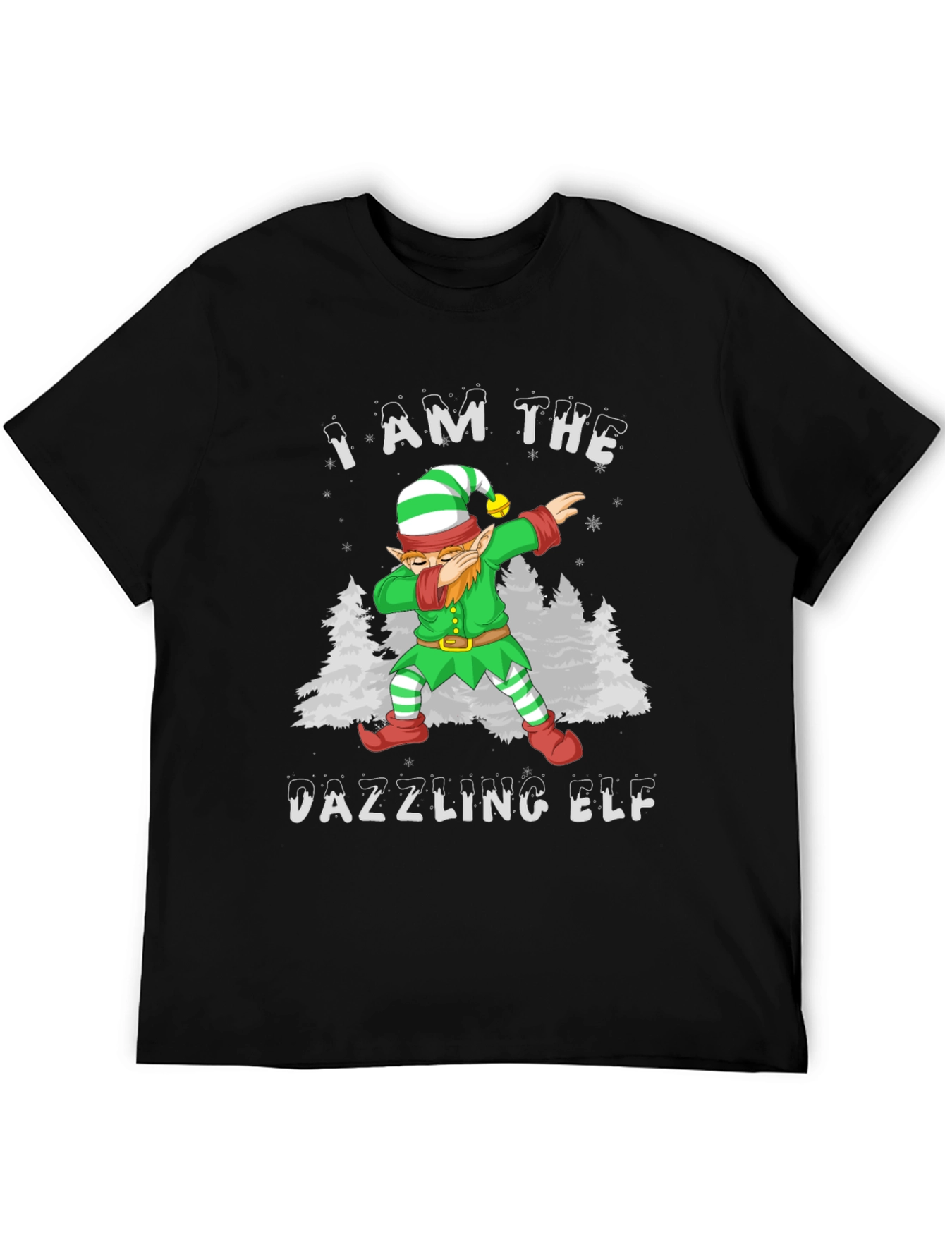 Dazzling Elf Christmas Graphic Tee