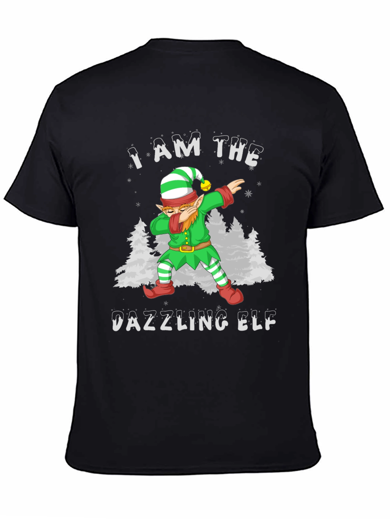 Dazzling Elf Christmas Graphic Tee