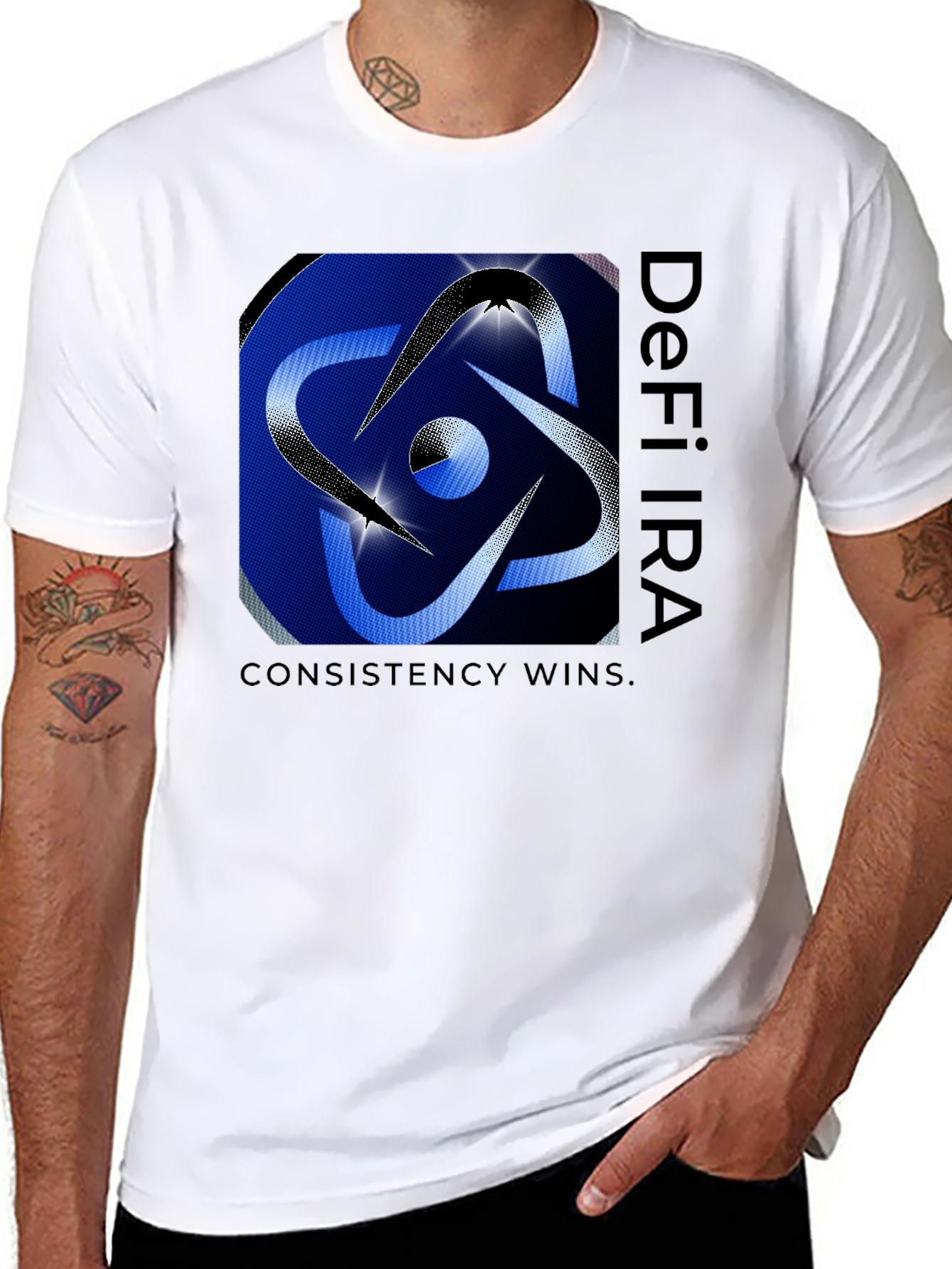 DeFi IRA Consistency Wins Graphic Tee