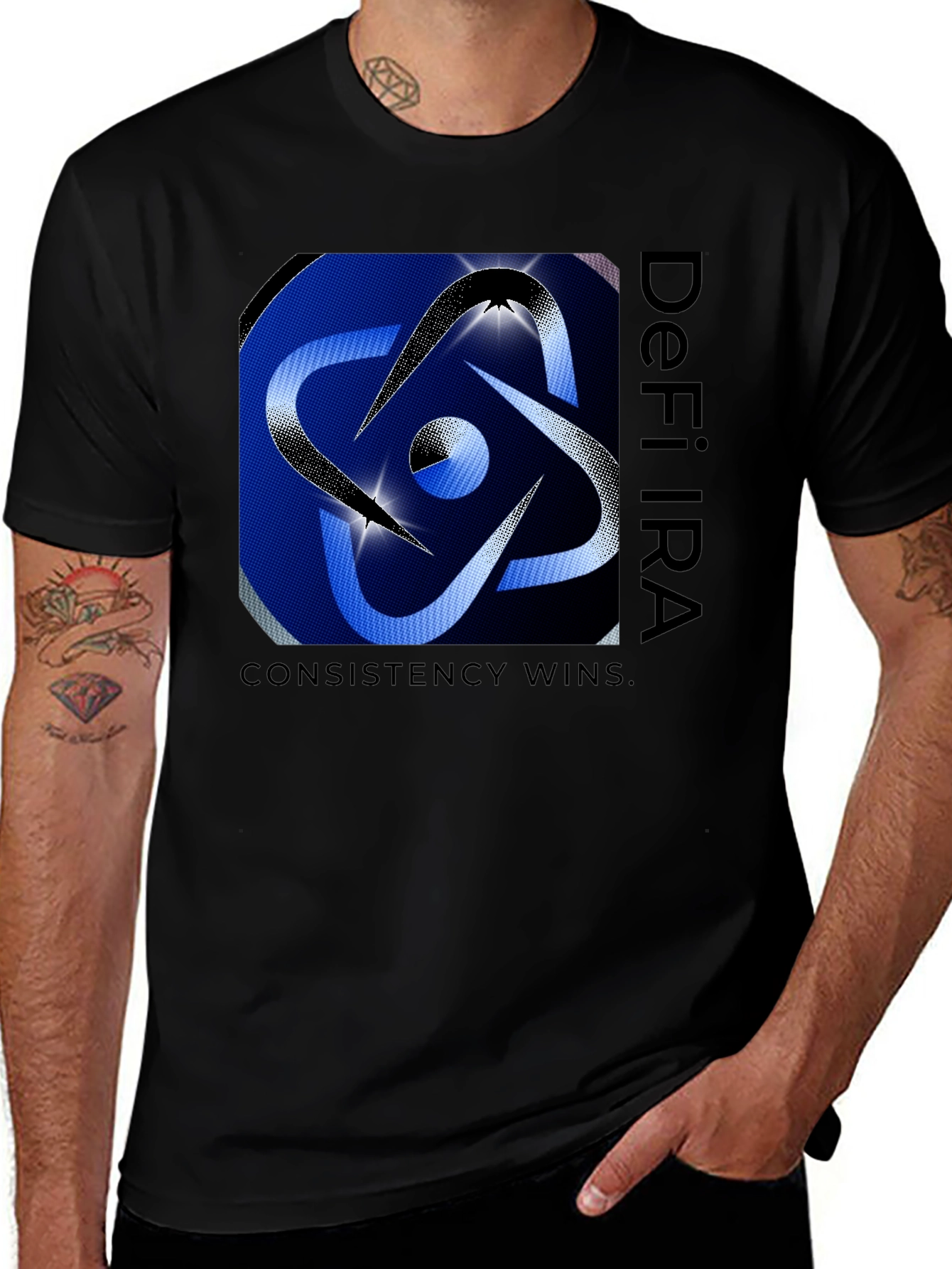 DeFi IRA Consistency Wins Graphic Tee