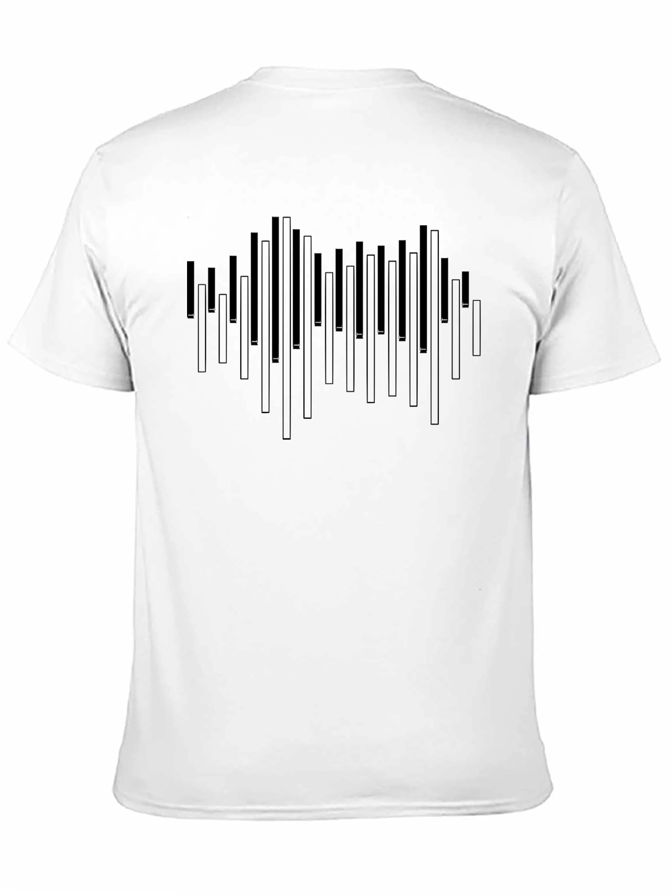 Modern Graphic Tee - Abstract Vertical Lines