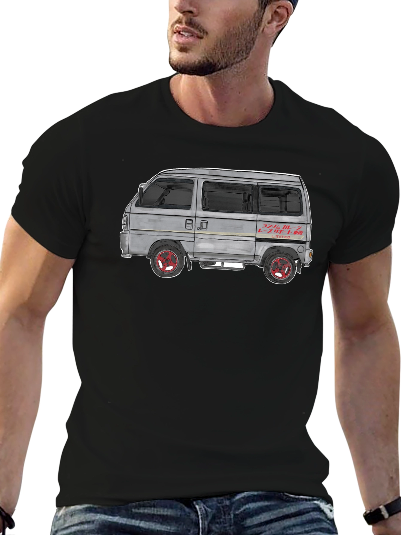 Retro Van Graphic T-Shirt - Cool Car Tee