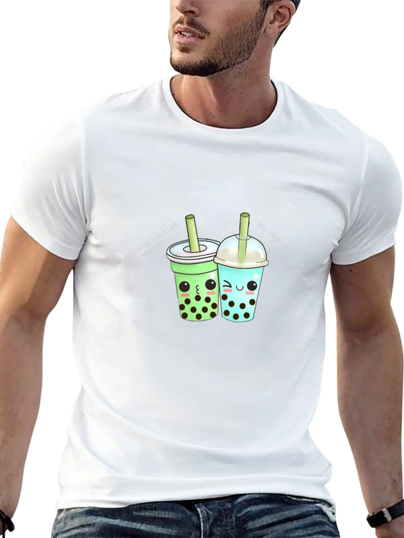 Cute Bubble Tea Graphic Tee - Kawaii Boba Shirt