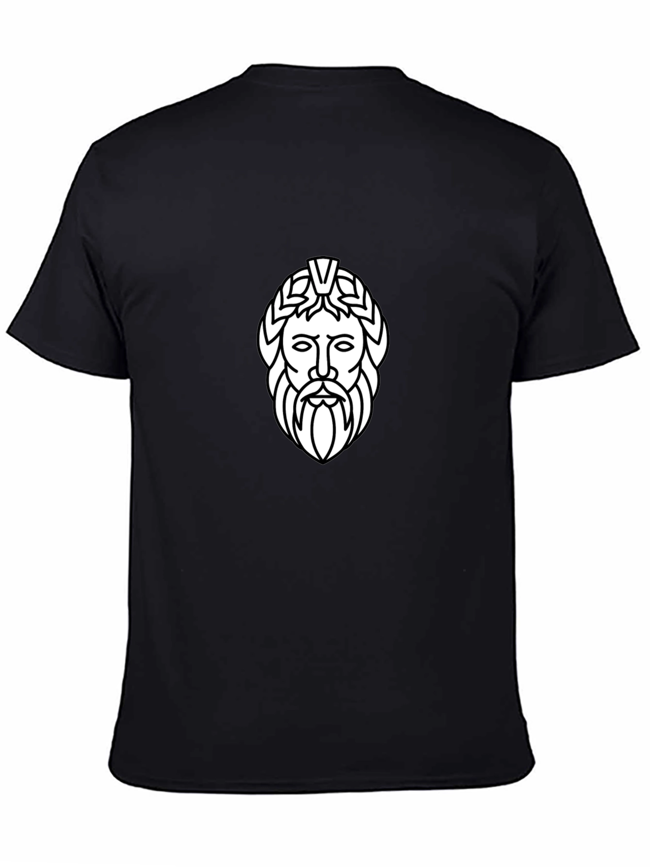 Zeus Graphic Tee - Black Cotton T-Shirt
