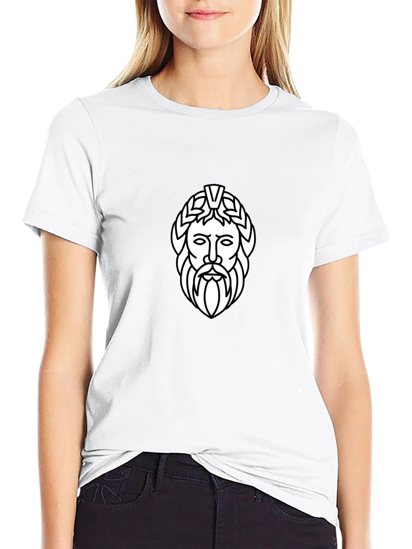 Zeus Graphic Tee - Black Cotton T-Shirt