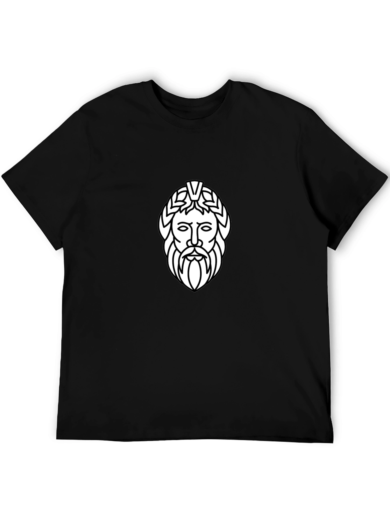 Zeus Graphic Tee - Black Cotton T-Shirt