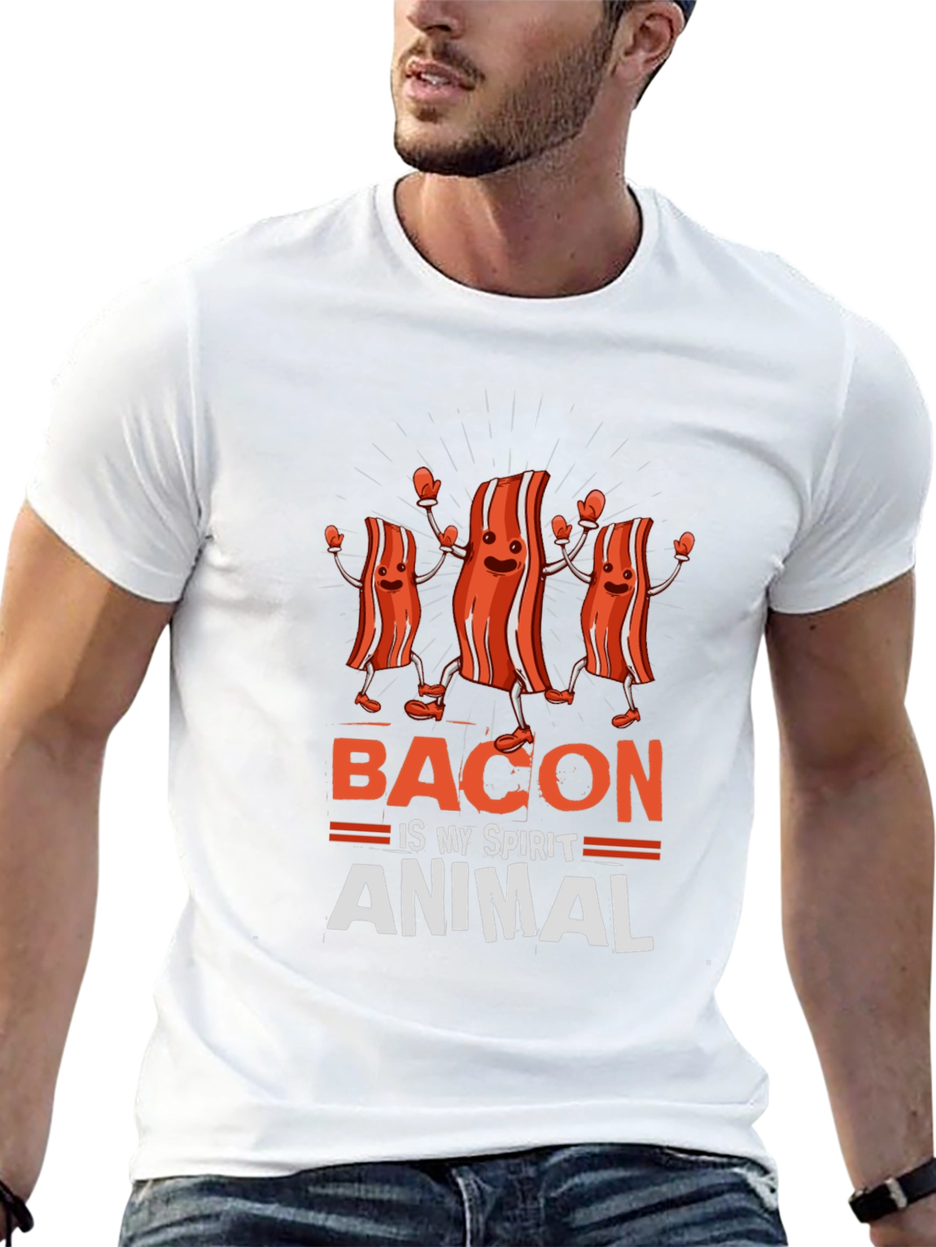 Bacon is My Spirit Animal Funny T-Shirt