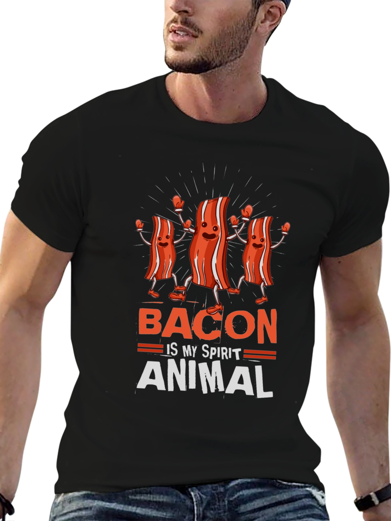 Bacon is My Spirit Animal Funny T-Shirt