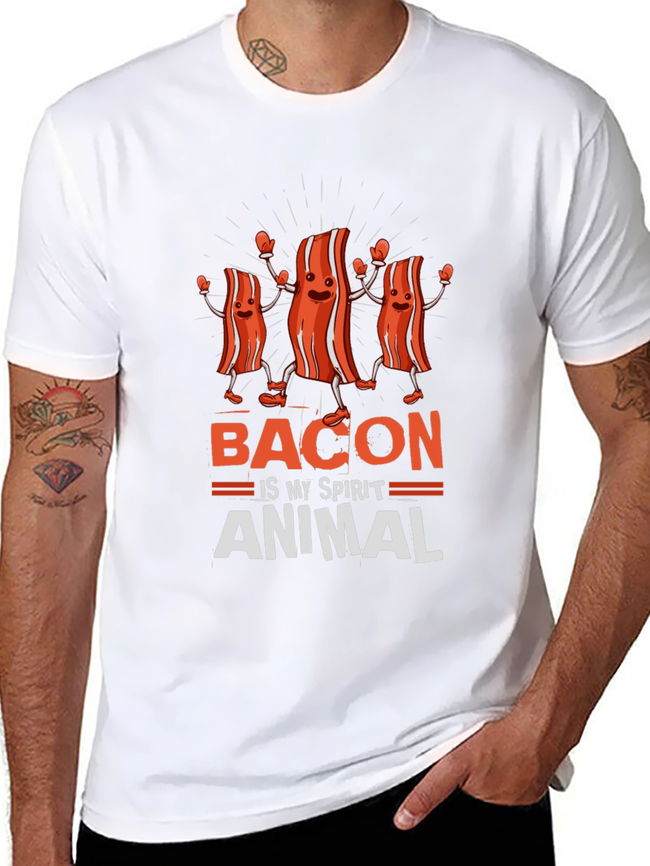 Bacon is My Spirit Animal Funny T-Shirt