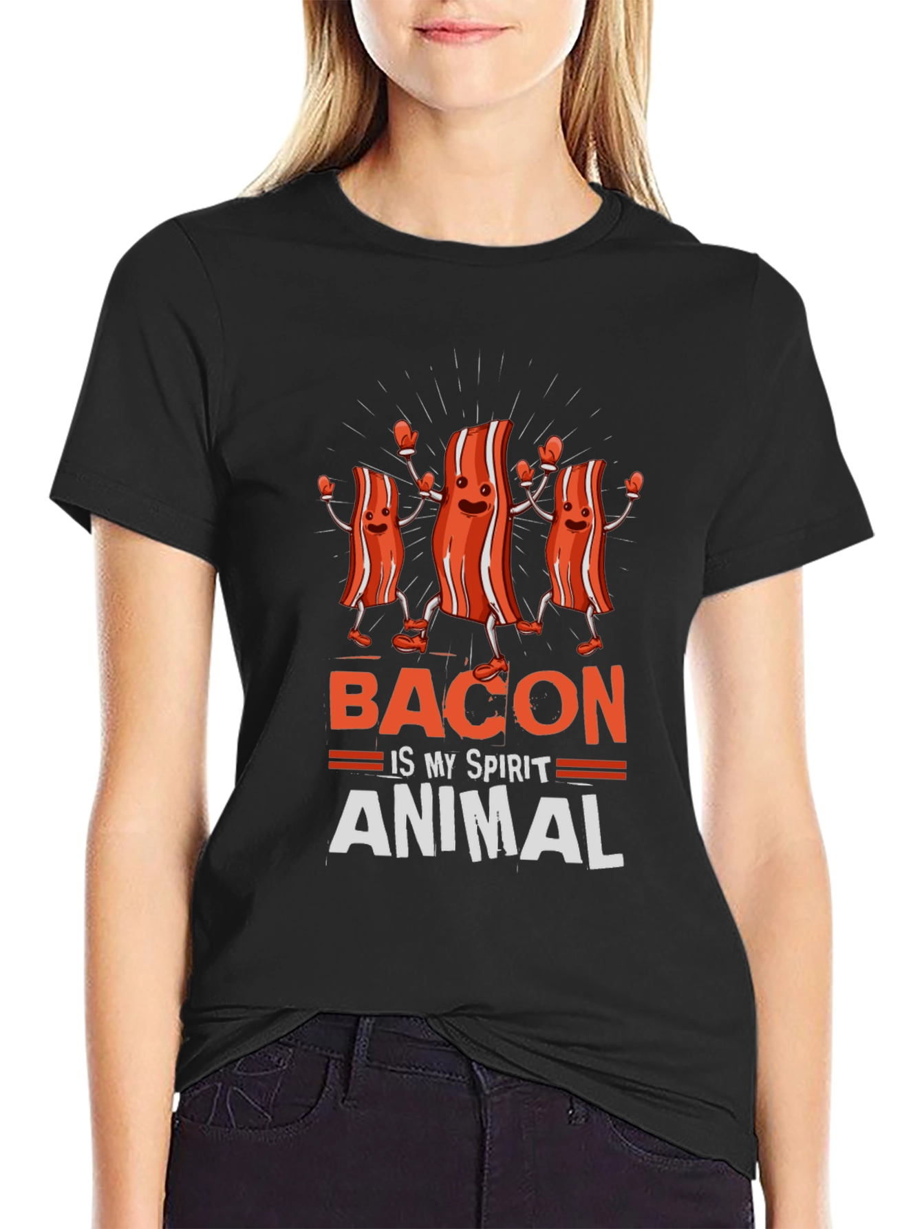 Bacon is My Spirit Animal Funny T-Shirt