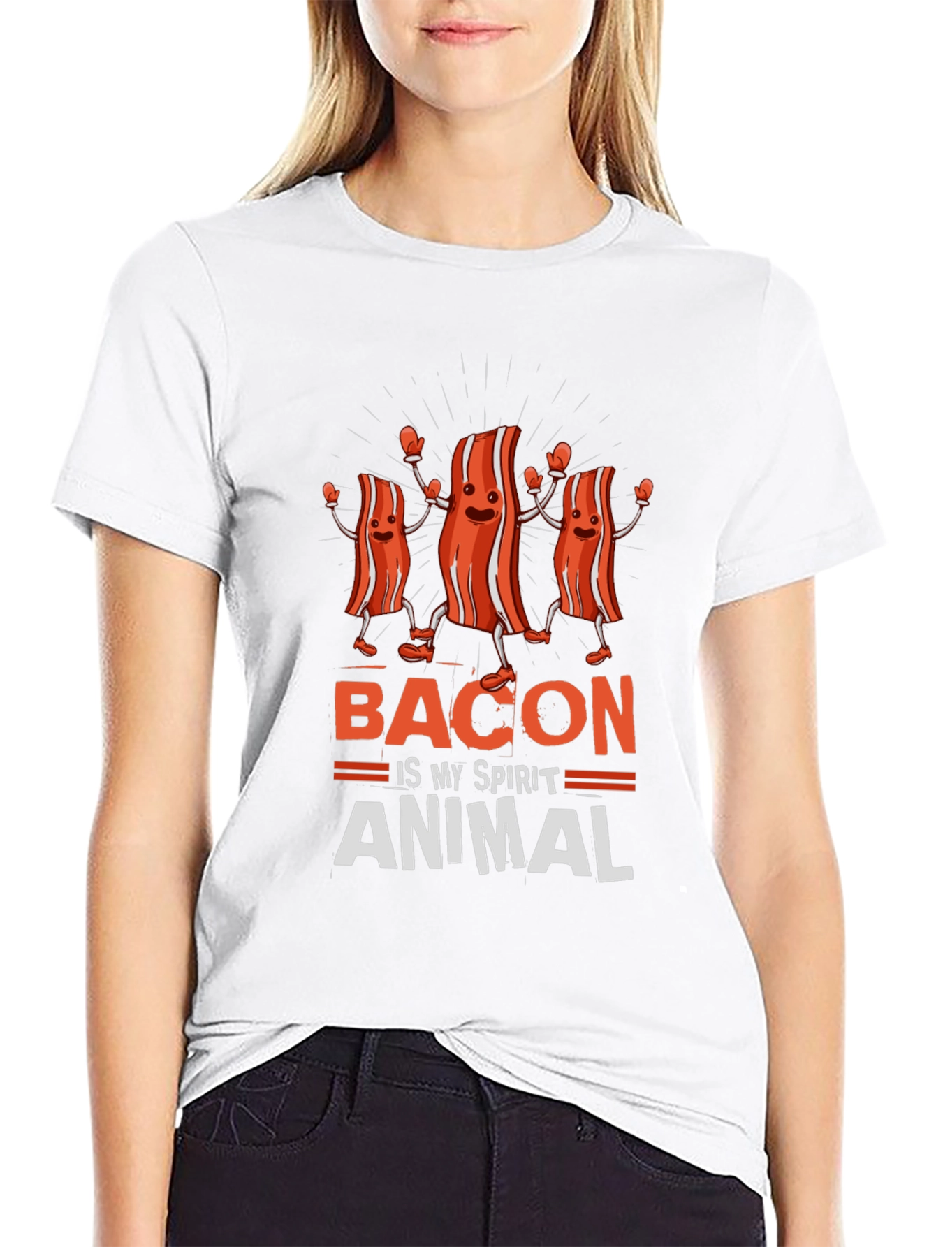 Bacon is My Spirit Animal Funny T-Shirt