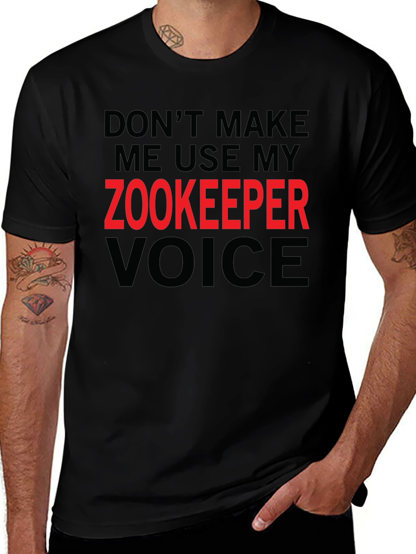Zookeeper Voice T-Shirt - Funny Novelty Tee