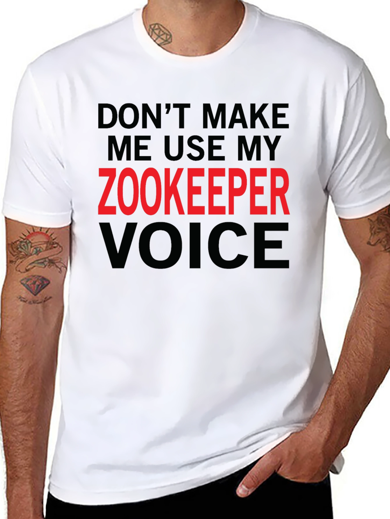 Zookeeper Voice T-Shirt - Funny Novelty Tee