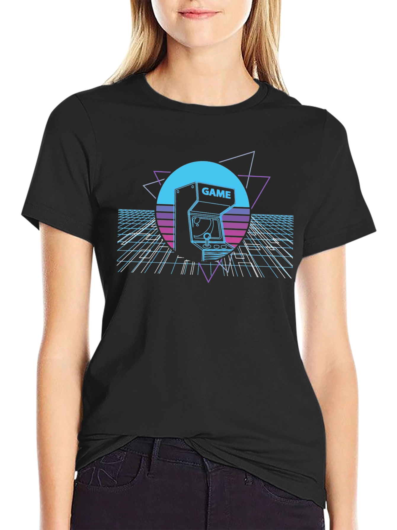 Retro Arcade Game T-Shirt - 80s Gaming Style