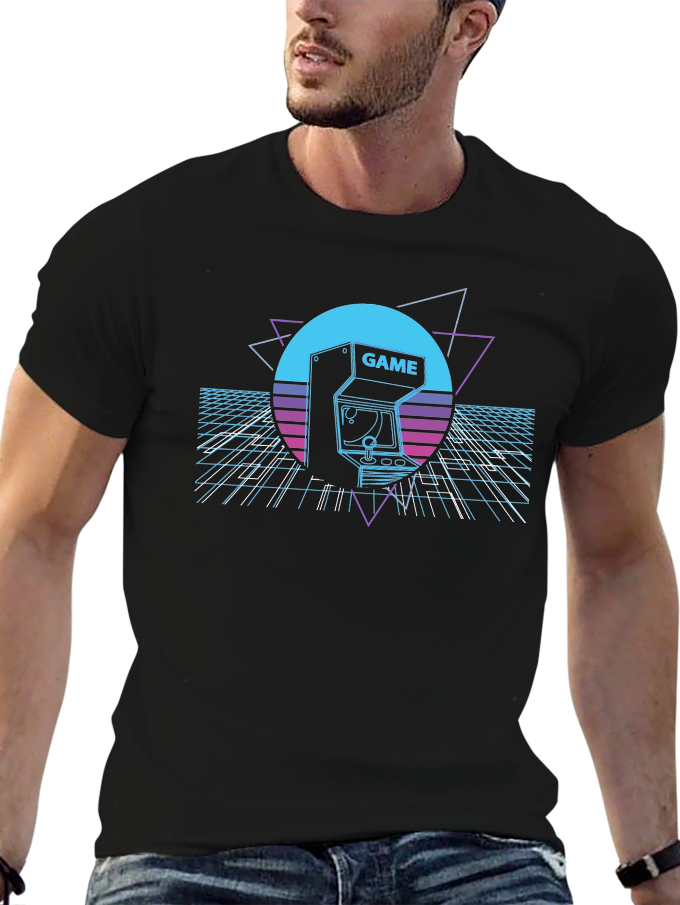 Retro Arcade Game T-Shirt - 80s Gaming Style