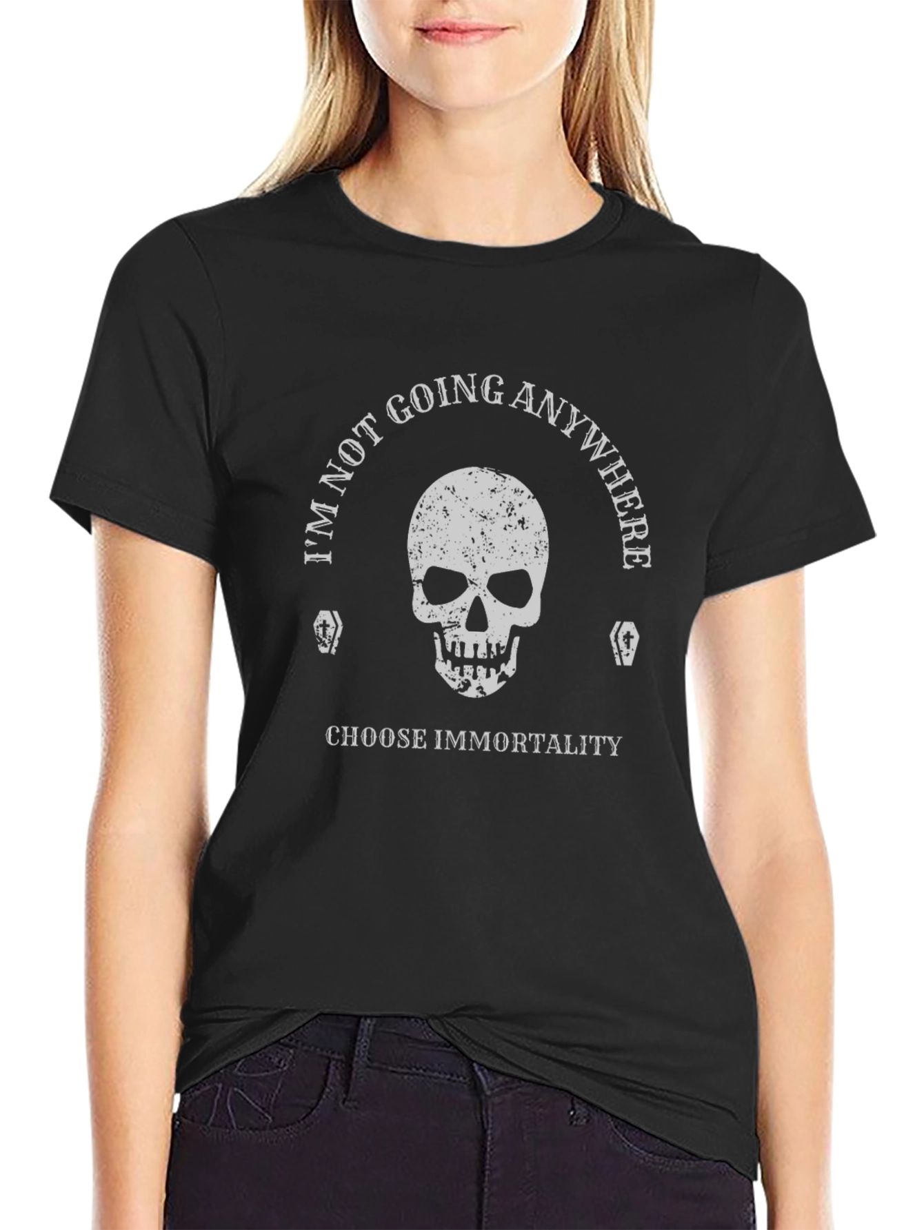 Immortality Skull Graphic Tee