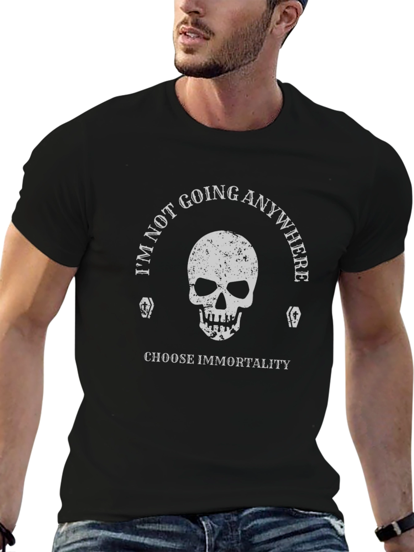 Immortality Skull Graphic Tee