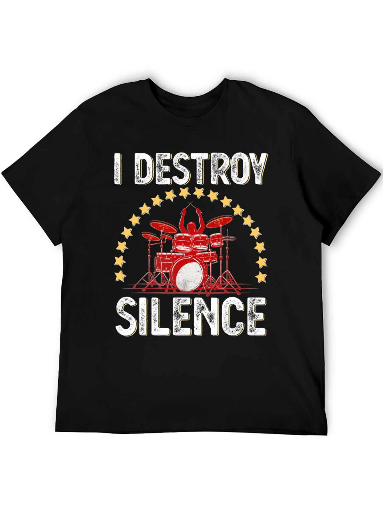 I Destroy Silence Drummer T-Shirt