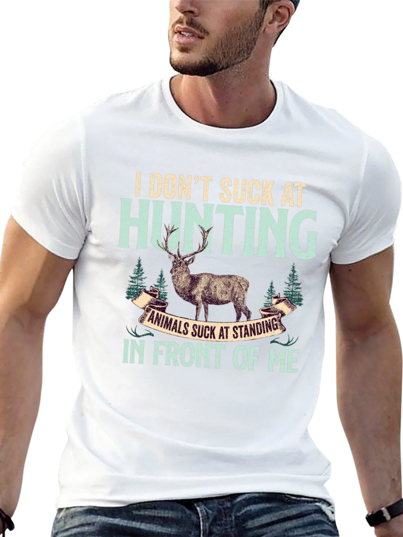 Hunting T-Shirt: I Dont Suck At Hunting