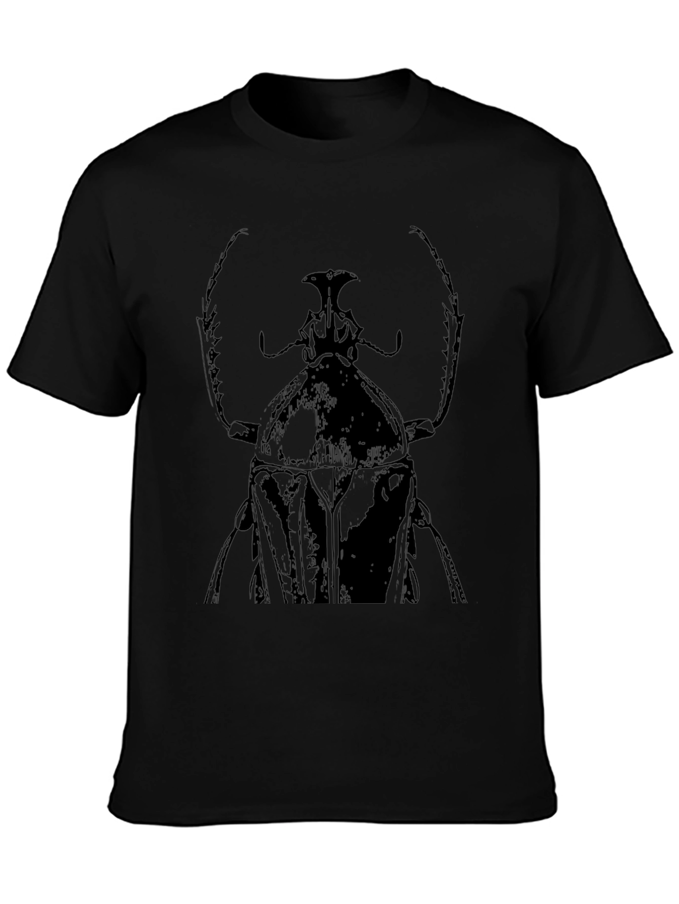 Mens Black Beetle Graphic Tee