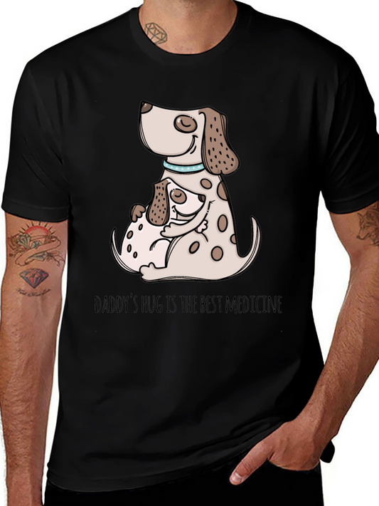 Daddys Hug Dog Graphic T-Shirt