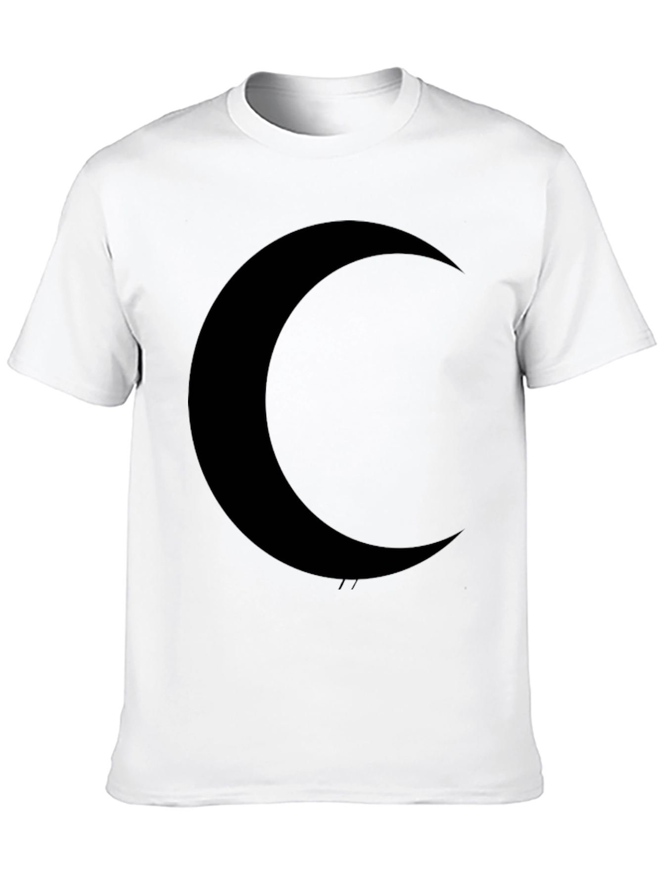 Crescent Moon Graphic Black T-Shirt
