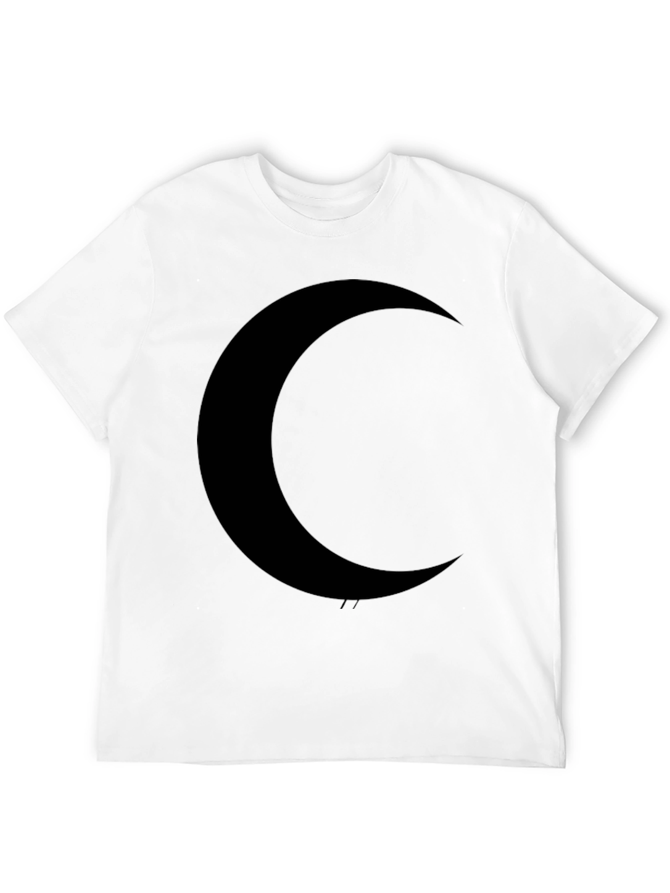Crescent Moon Graphic Black T-Shirt
