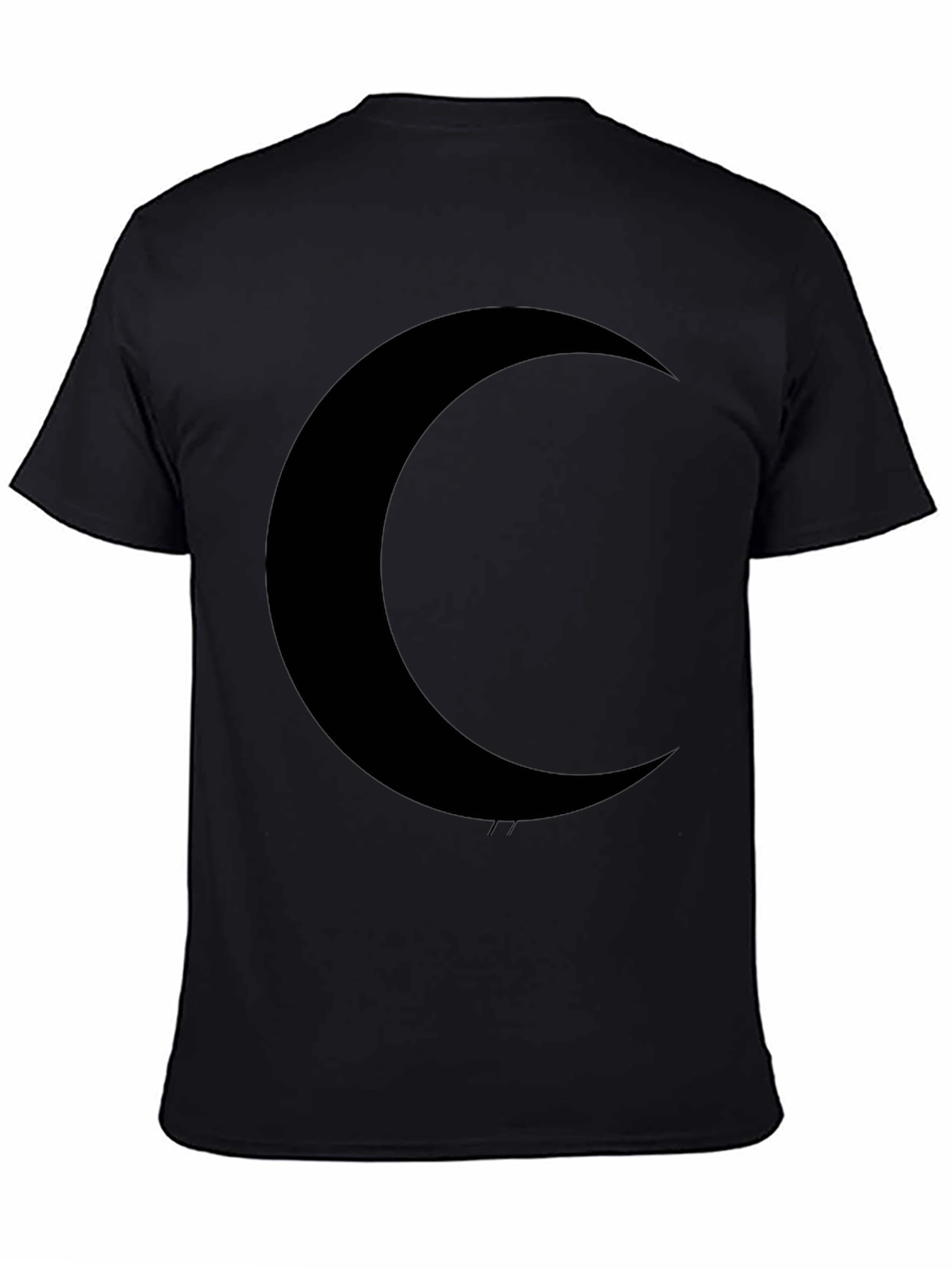 Crescent Moon Graphic Black T-Shirt