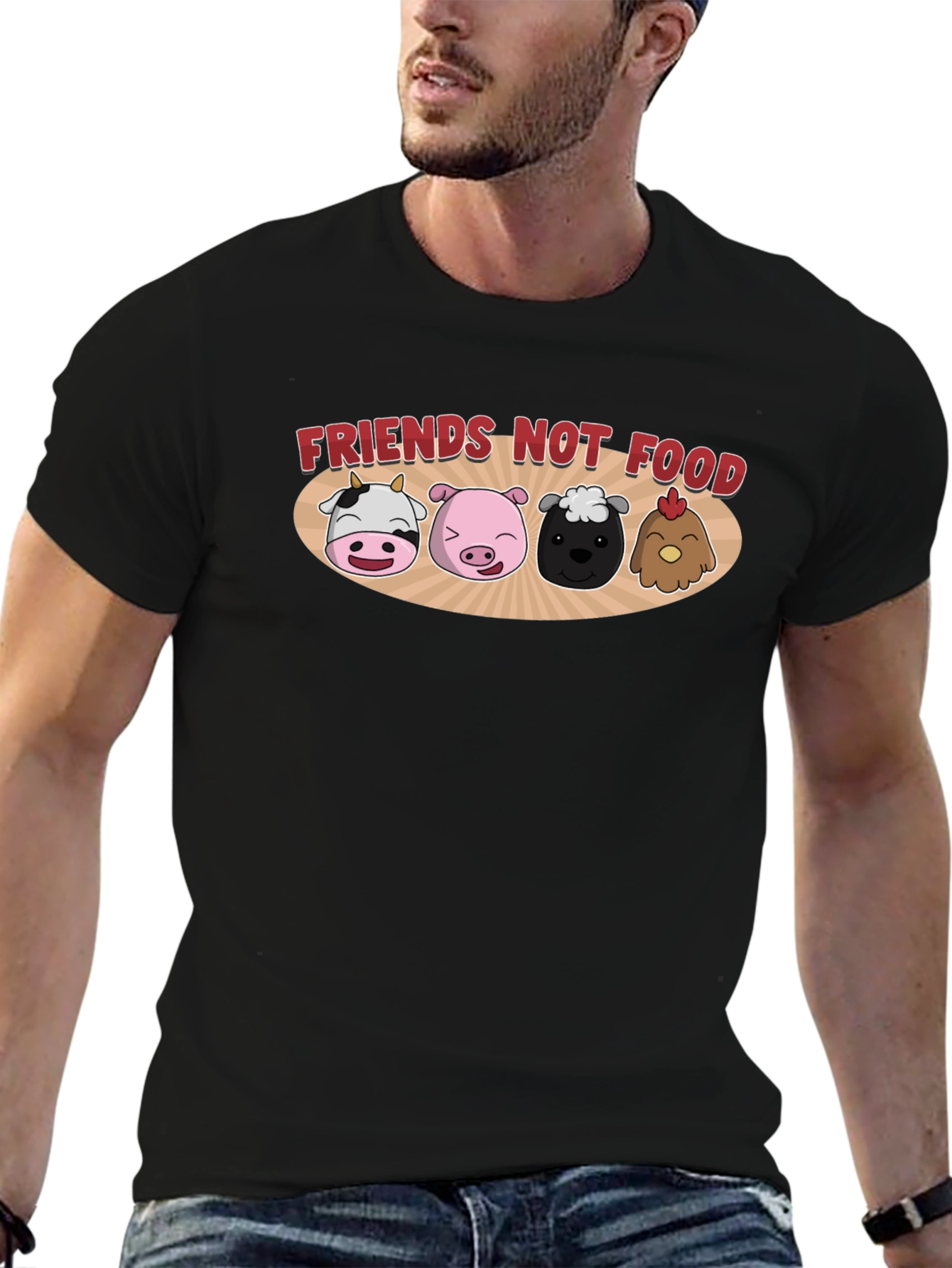 Friends Not Food Vegan T-Shirt