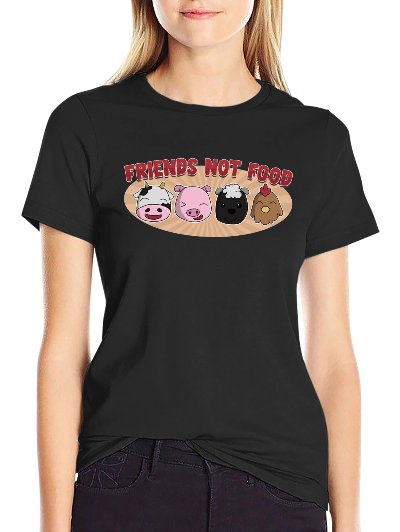 Friends Not Food Vegan T-Shirt