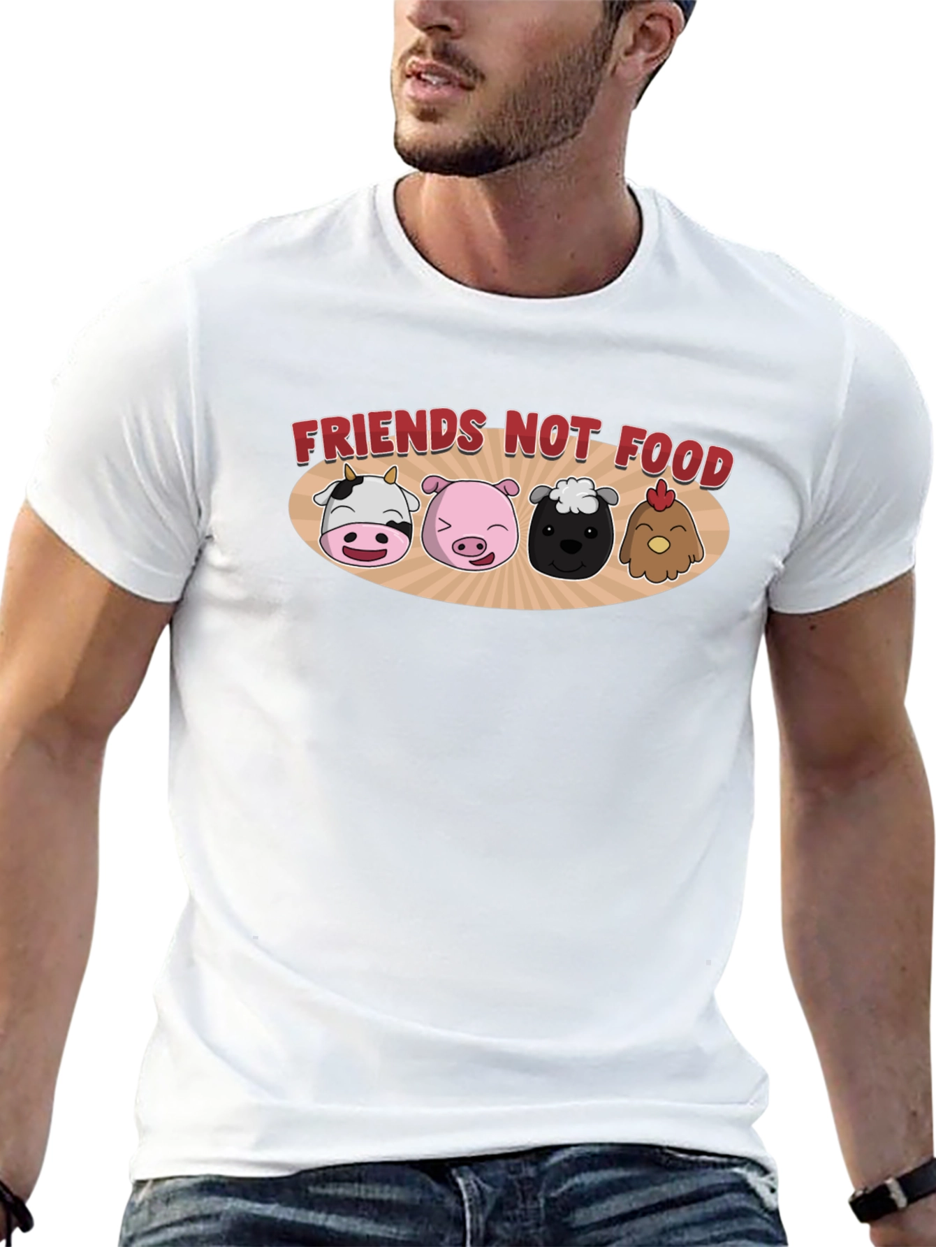 Friends Not Food Vegan T-Shirt
