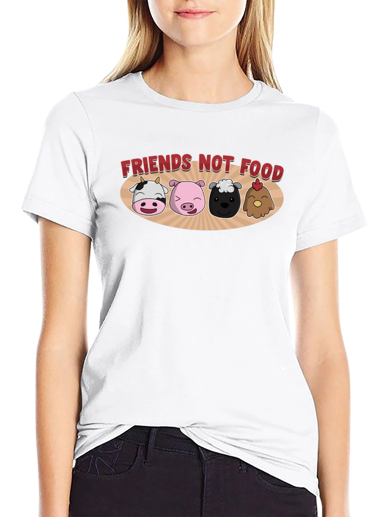 Friends Not Food Vegan T-Shirt