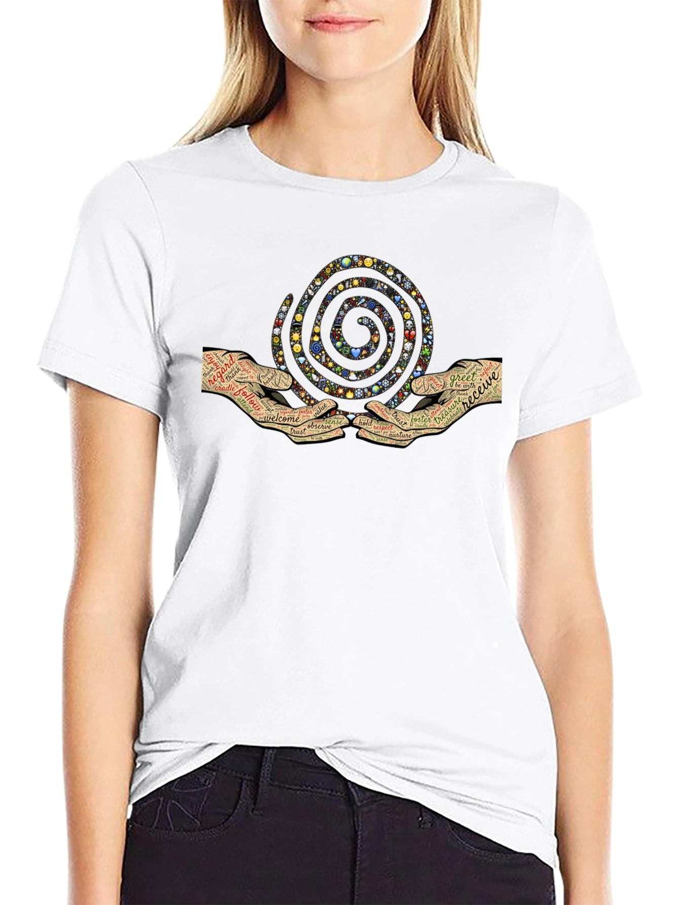 Graphic Print Crew Neck T-Shirt