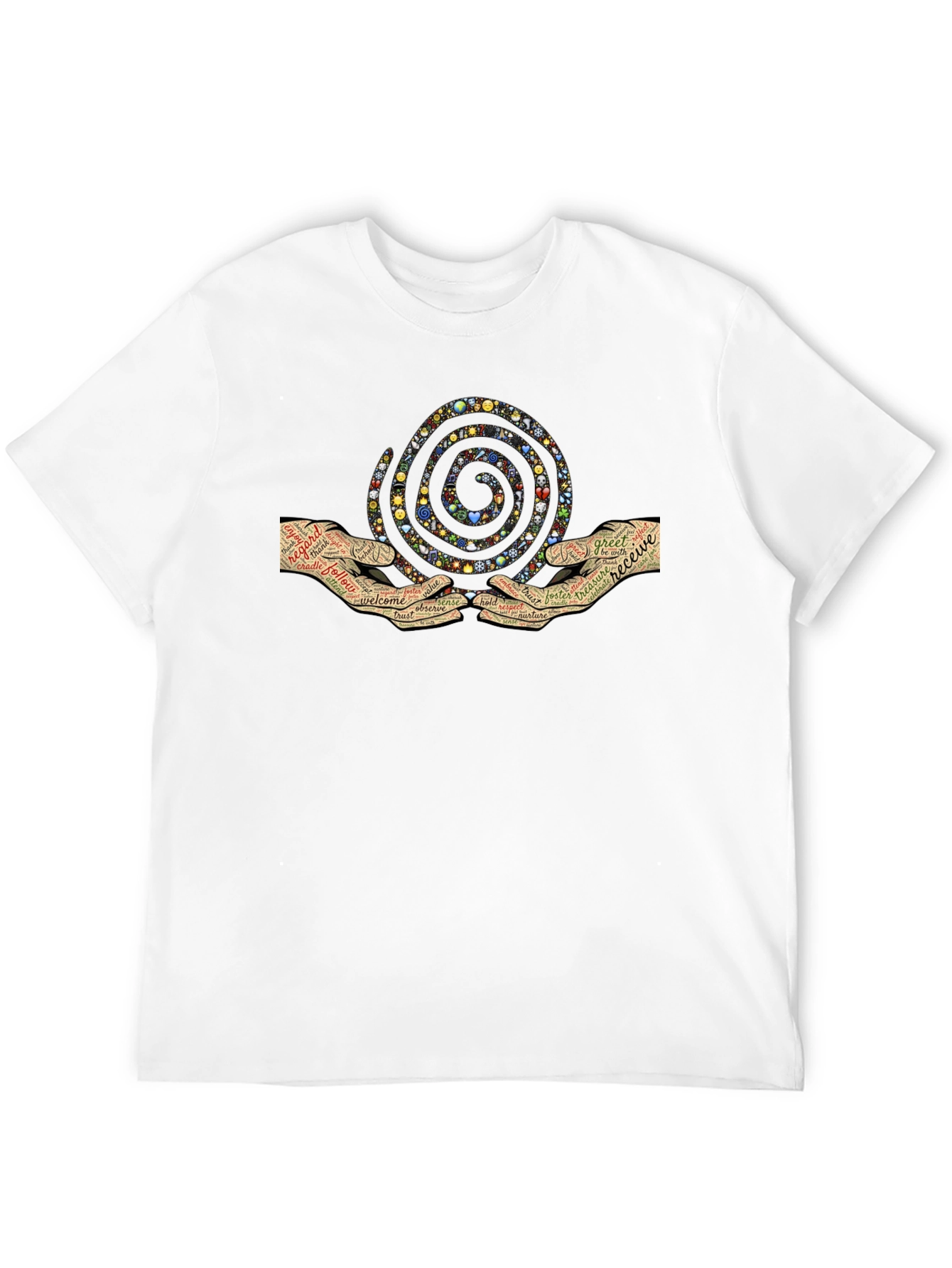 Graphic Print Crew Neck T-Shirt