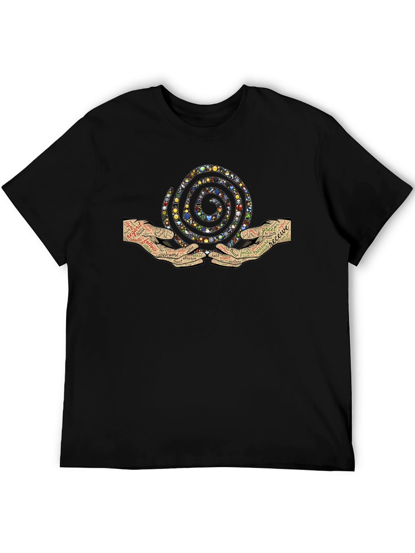 Graphic Print Crew Neck T-Shirt