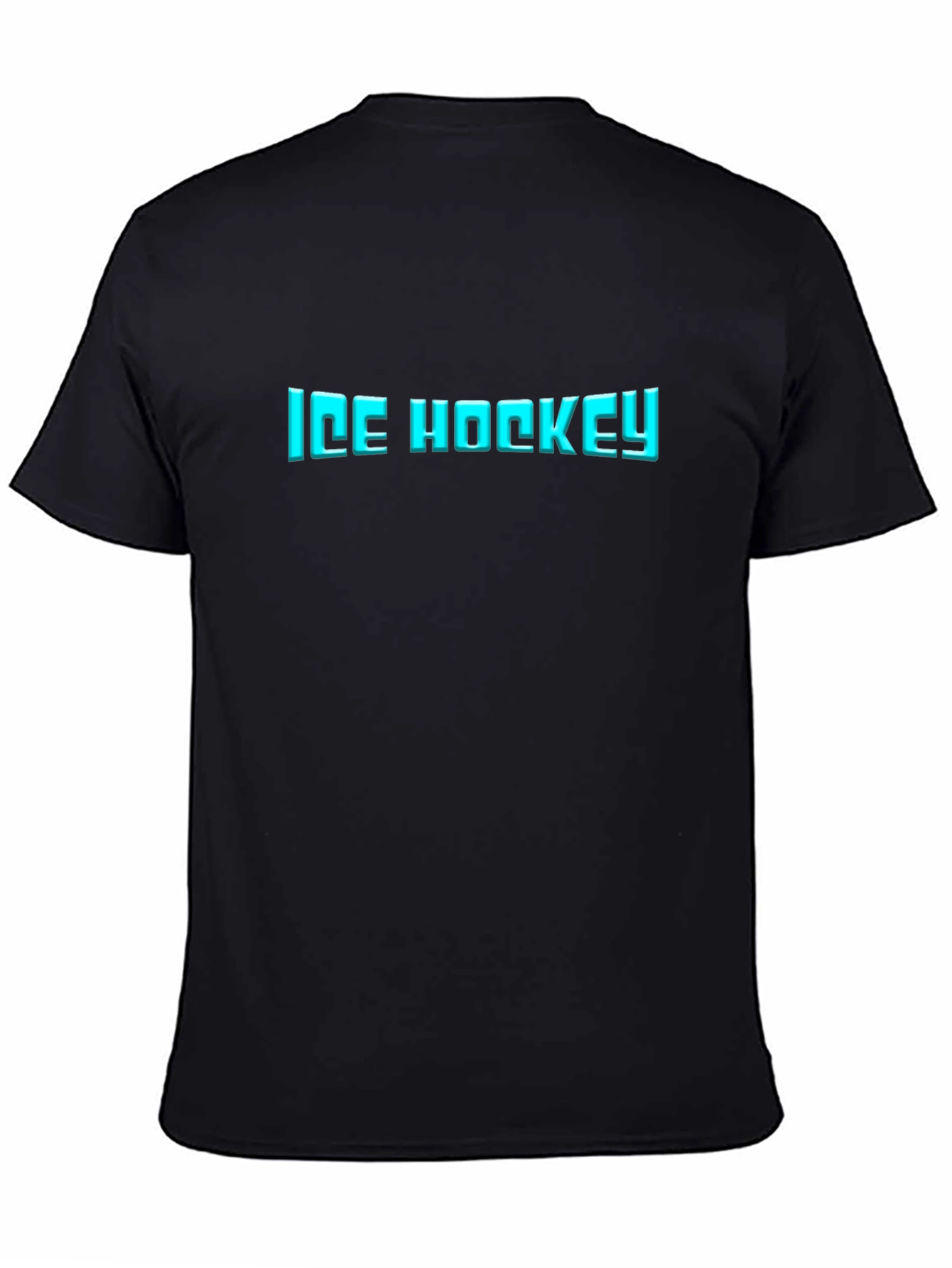 Ice Hockey Graphic Black T-Shirt