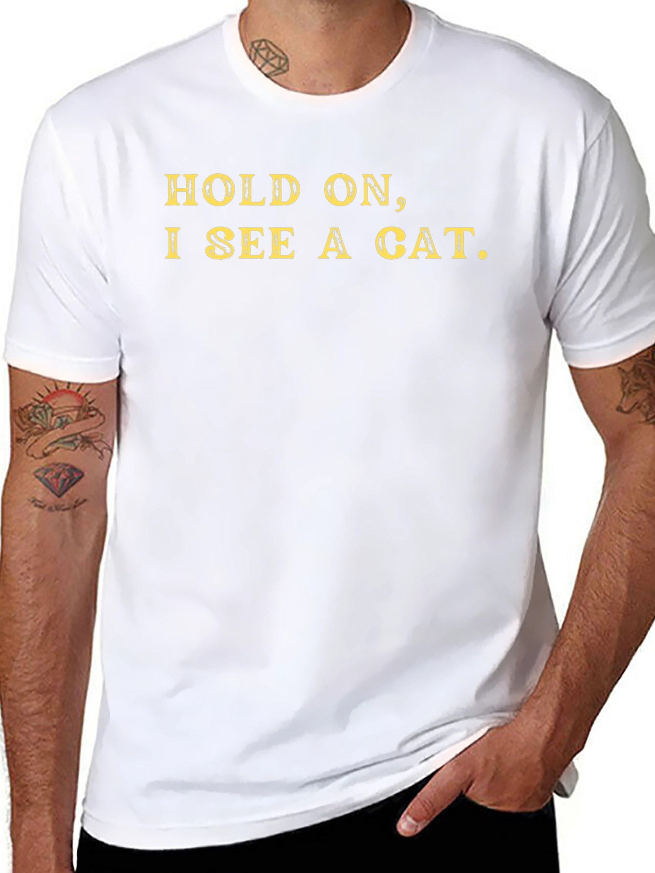 Hold On I See a Cat T-Shirt
