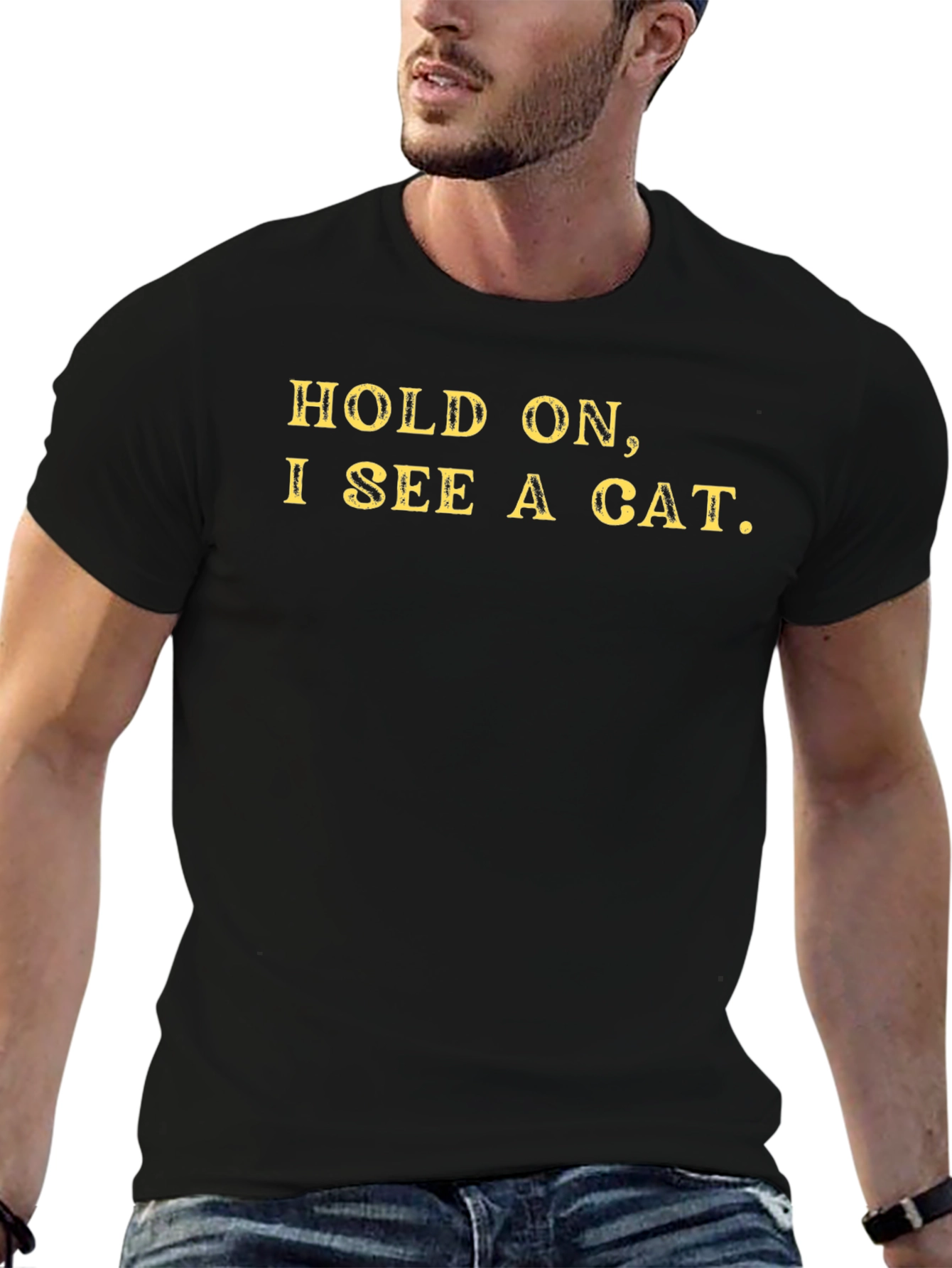 Hold On I See a Cat T-Shirt