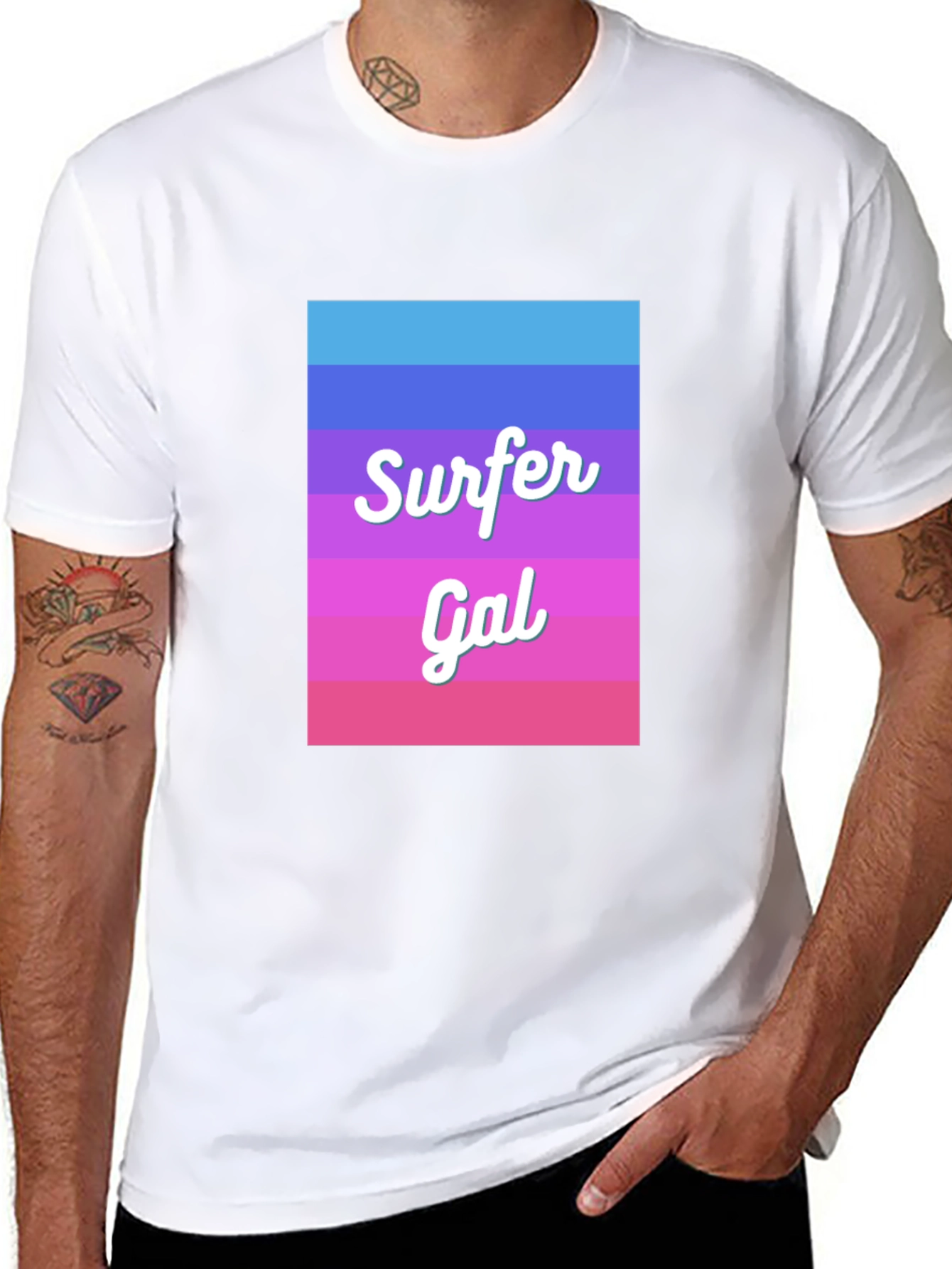Surfer Gal T-Shirt - Beach Vibes