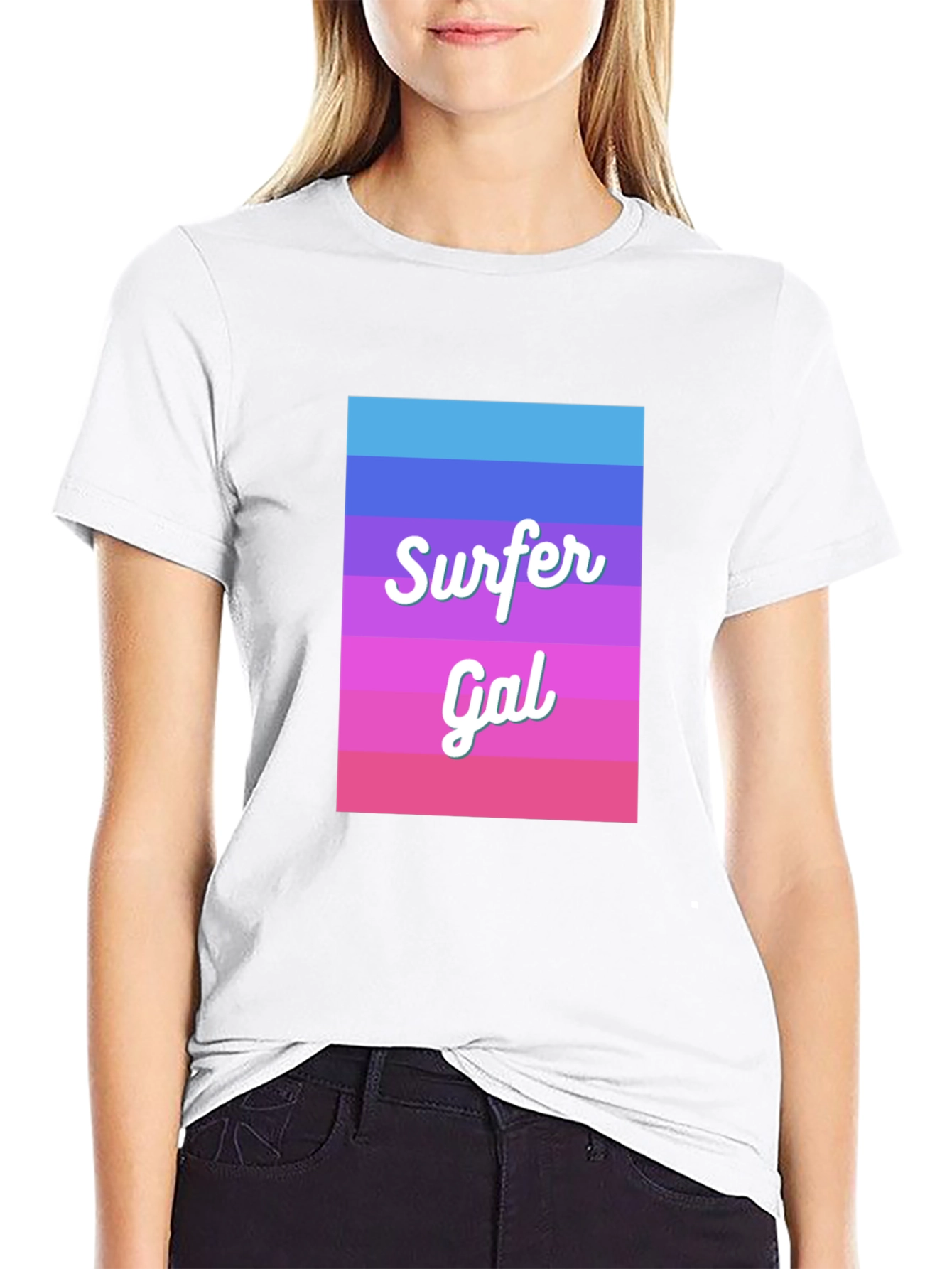 Surfer Gal T-Shirt - Beach Vibes