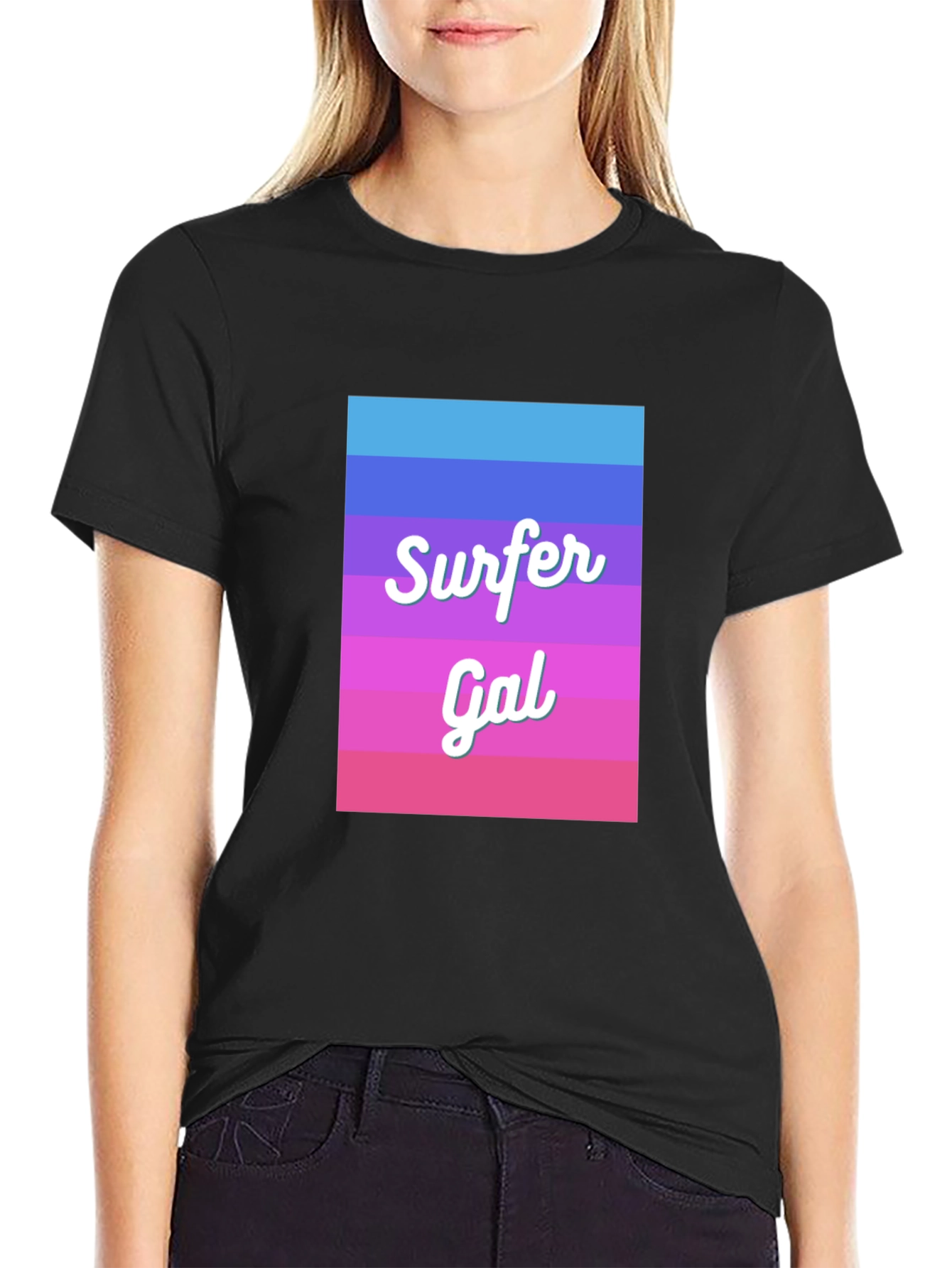 Surfer Gal T-Shirt - Beach Vibes