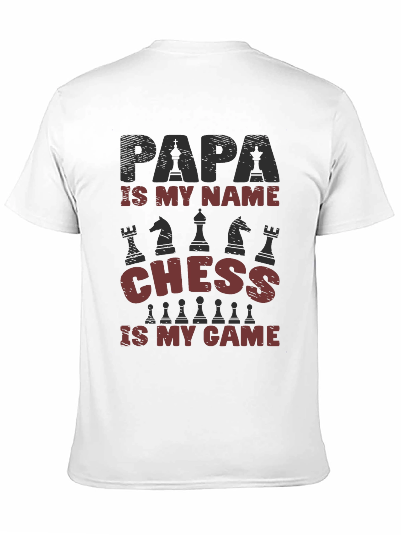 Papa Chess T-Shirt - Gift for Chess Lovers